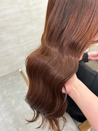 ロング カラー ヘアアレンジ 髪質改善&艶感カラー 🪄岡井美結のヘアスタイル
