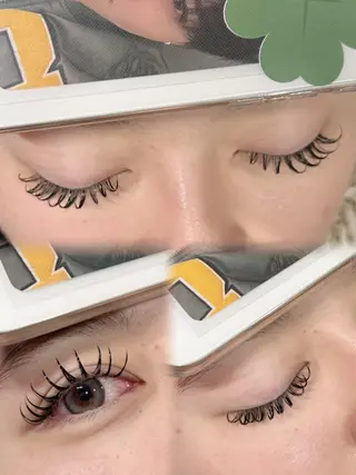 マツエク・マツパ 🤍束感マツエク /難波/moe/🤍のマツエク・マツパデザイン