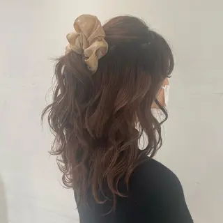 セミロング 小川 愛美のヘアスタイル