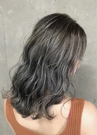 ミディアム カラー ノンダメージ髪質改善 カラー💎/KURAのヘアスタイル