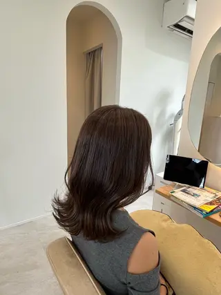 ミディアム 加藤 明香里のヘアスタイル