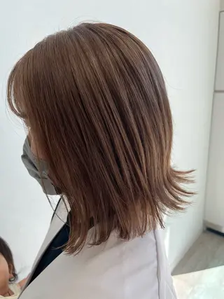 ミディアム カラー ブリーチ⏳艶カラー Natsukiのヘアスタイル