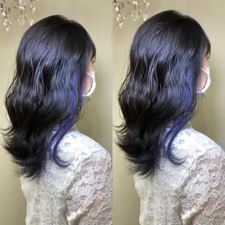 セミロング カラー hair studio  jyym's所属・ボーイッシュ美容師 刈り上げ/ショートのヘアスタイル