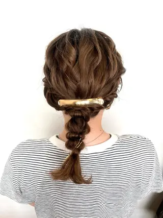 セミロング ヘアアレンジ Topstylist YUKIのヘアスタイル