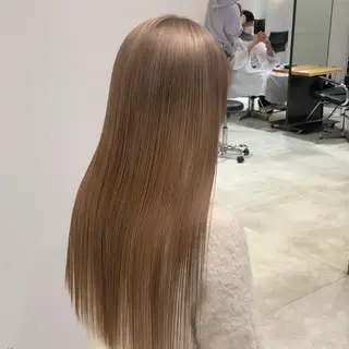 ロング カラー れい🫧 ハイトーン特化のヘアスタイル