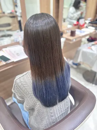 ロング カラー 🐈‍⬛SARA🎀 メンズ縮毛矯正のヘアスタイル