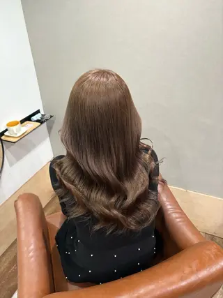 ロング カラー スズナ♡オリーブ/ 透明感カラー🍀♡のヘアスタイル