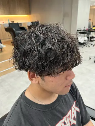 ショート パーマ メンズ 新潟メンズパーマ 新潟駅/小田拓実のヘアスタイル
