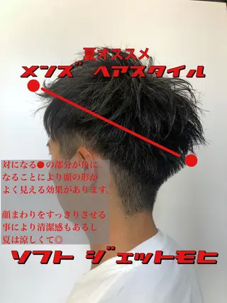 ショート カラー パーマ メンズ ✴︎赤み除去カラー daichi✴︎のヘアスタイル