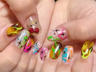 ネイル アイアムアイ 大村磨衣のネイルデザイン