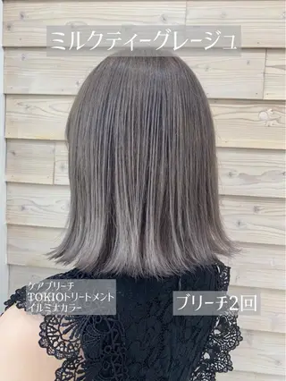 セミロング カラー DopeLIT モデル募集中のヘアスタイル