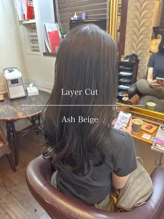 セミロング カラー 🌱ケミカル美容師 未来を綺麗に🌱優吾のヘアスタイル