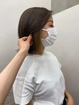 ショート カラー ヘアアレンジ 韓国好き🇰🇷 美容師MIKUのヘアスタイル