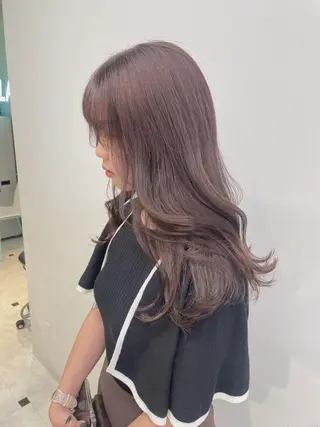 ミディアム 顔周りレイヤー/新宿 /モテ艶カラー/航介のヘアスタイル