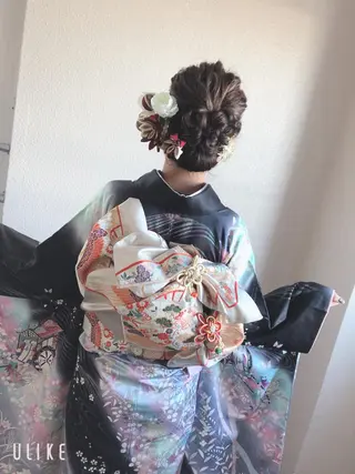 ヘアアレンジ 谷口ゆめ/縮毛矯正/ 大人女子/眉ワックスのヘアスタイル