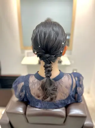 ヘアアレンジ 似合わせヘアメイク 💐オダギリチアキのヘアスタイル