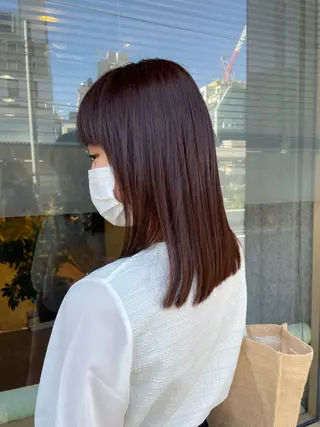セミロング カラー 髪質改善/Bloss om🌷高橋沙衣のヘアスタイル