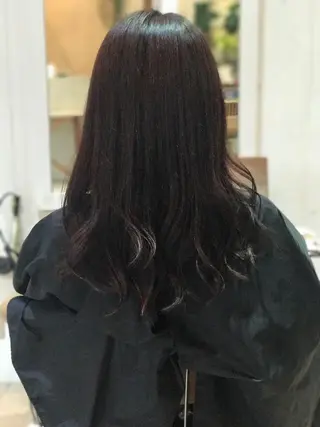 ロング カラー 長尾 桃佳のヘアスタイル