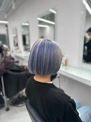 セミロング カラー ❄最強かわいいカラー ❄️MINA❄️のヘアスタイル