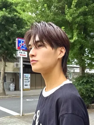 ショート カラー パーマ メンズ Je suis heureuse Union所属・佐藤 ふみやのヘアスタイル