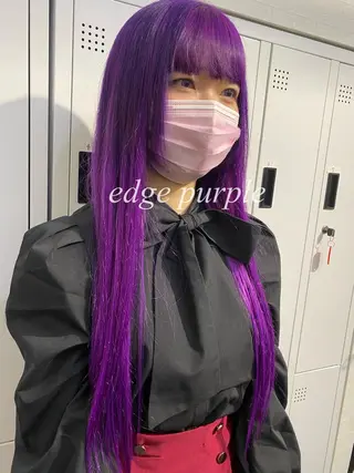 ロング カラー ブリーチカラー特化 U-topia小島のヘアスタイル