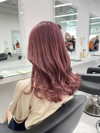 ロング カラー ウルフカットマスター みつきのヘアスタイル