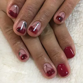 ネイル パラジェル有/ 長さだし/mahoのネイルデザイン