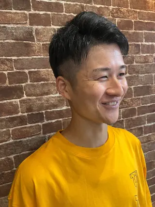 ショート カラー パーマ メンズ 久木原 ゆりのヘアスタイル