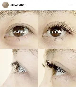 マツエク・マツパ aka'aka （アカアカ）のマツエク・マツパデザイン