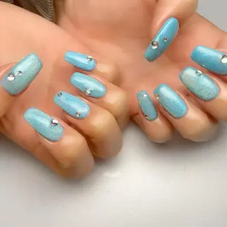 ロング ネイル 下妻ネイルサロン/ 持ちの良いネイルのネイルデザイン