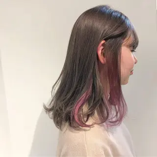 ミディアム カラー happy  man 🌸血色カラー🌸のヘアスタイル