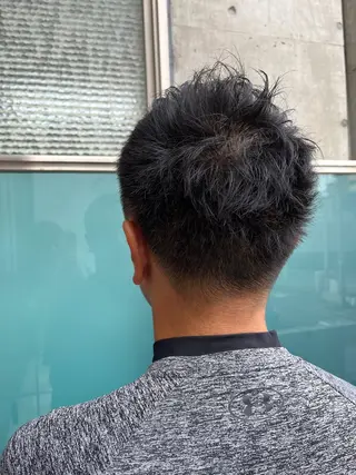 ショート カラー メンズ 久木原 ゆりのヘアスタイル