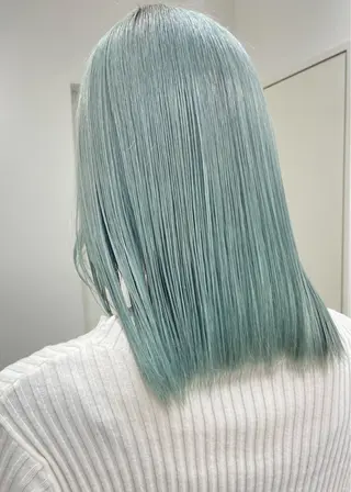 ミディアム 広島:ミルキーカラー tsumaのヘアスタイル