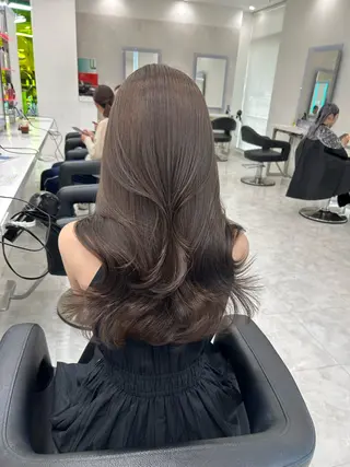 ロング カラー 🍀透明感ブラウン sakura🍀のヘアスタイル
