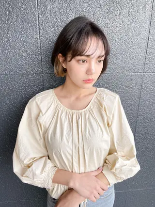 ショート カラー ヘアアレンジ cherir髪質改善 パーソナルカラー診断のヘアスタイル