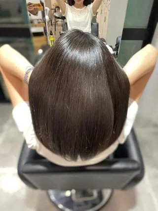 ミディアム 美髪矯正 Rioのヘアスタイル