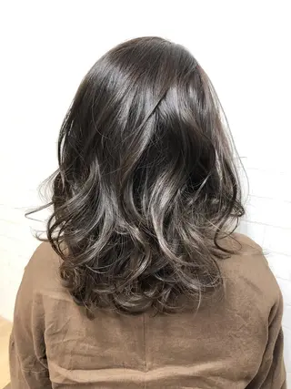 セミロング カラー yoriko ♪のヘアスタイル