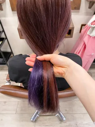 ロング カラー イワタ マハ/ minim hairのヘアスタイル