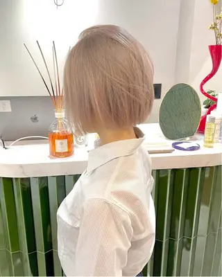 カラー 🌙ヘーゼルベージュ レイヤーカット🌙のヘアスタイル