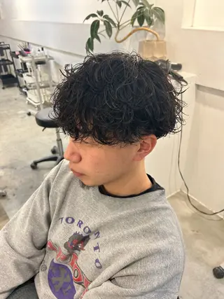 パーマ メンズ メンズパーマ💈藤田 晃志のヘアスタイル