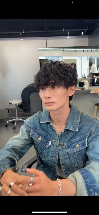 パーマ メンズ fifth 丸山太誠のヘアスタイル