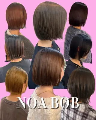 ショート noa / 郡山ボブ ×透明感カラーのヘアスタイル