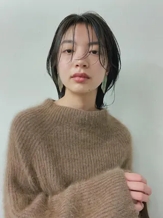 ミディアム カラー ニュアンスヘア🌔 nanakoのヘアスタイル