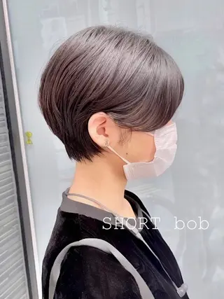 ショート カラー ショート/ボブ/ 透明感カラー/ほのかのヘアスタイル