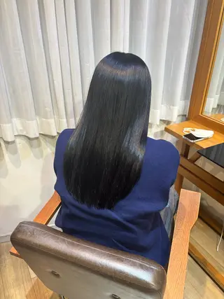 ロング カラー RINNO🌷透明感 カラー/縮毛矯正のヘアスタイル