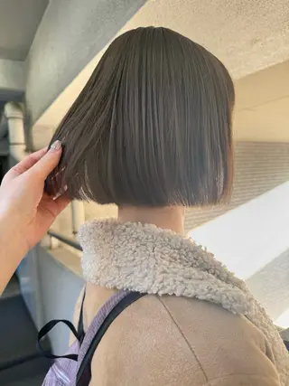 カラー ブリーチカラー🎀 韓国風/寺門美優のヘアスタイル