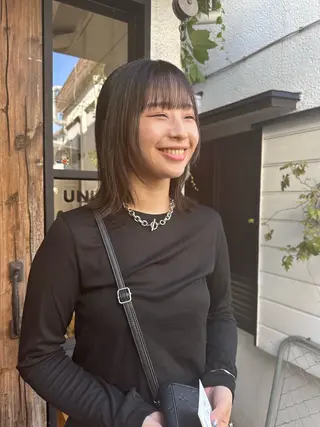 ミディアム カラー nanaka/ レイヤーカットのヘアスタイル