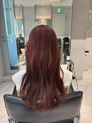 ロング カラー ヘアアレンジ 似合わせカットカラー 💎モエのヘアスタイル