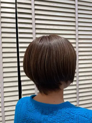 ショート カラー メンズモデル板橋 島田依杏のヘアスタイル