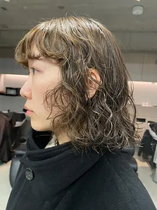 ミディアム パーマ メンズ 吉田一輝 外国人パーマのヘアスタイル